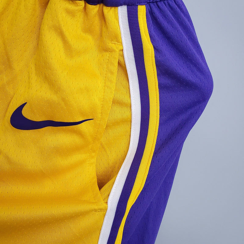 Shorts do Lakers versão amarelo - Boleragi Store