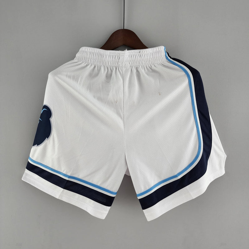 Shorts do Memphis Grizzlies versão branca - Boleragi Store