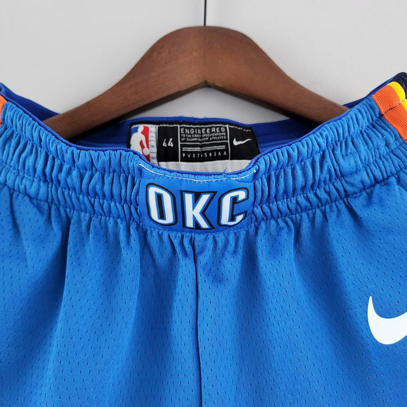 Shorts do Oklahoma City Thunder versão azul - Boleragi Store