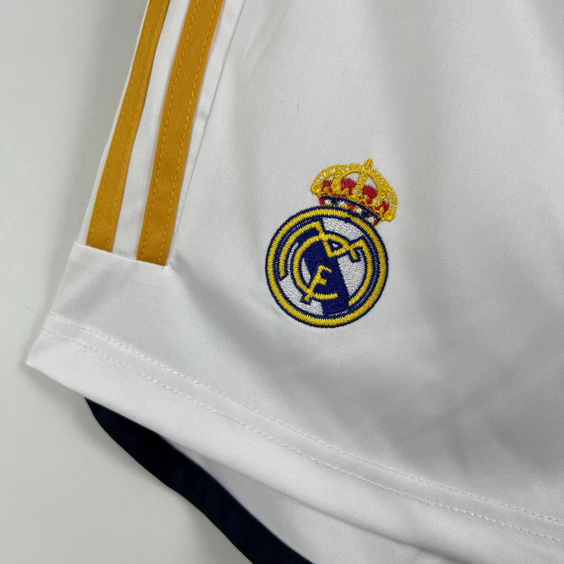 Shorts do Real Madrid branco 2023 - Boleragi Store
